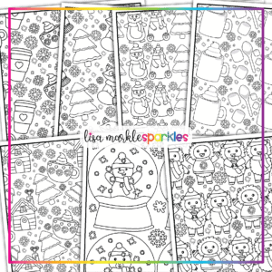 Frank Coloring book of The New Year and Winter Activities For Kids VOL 1