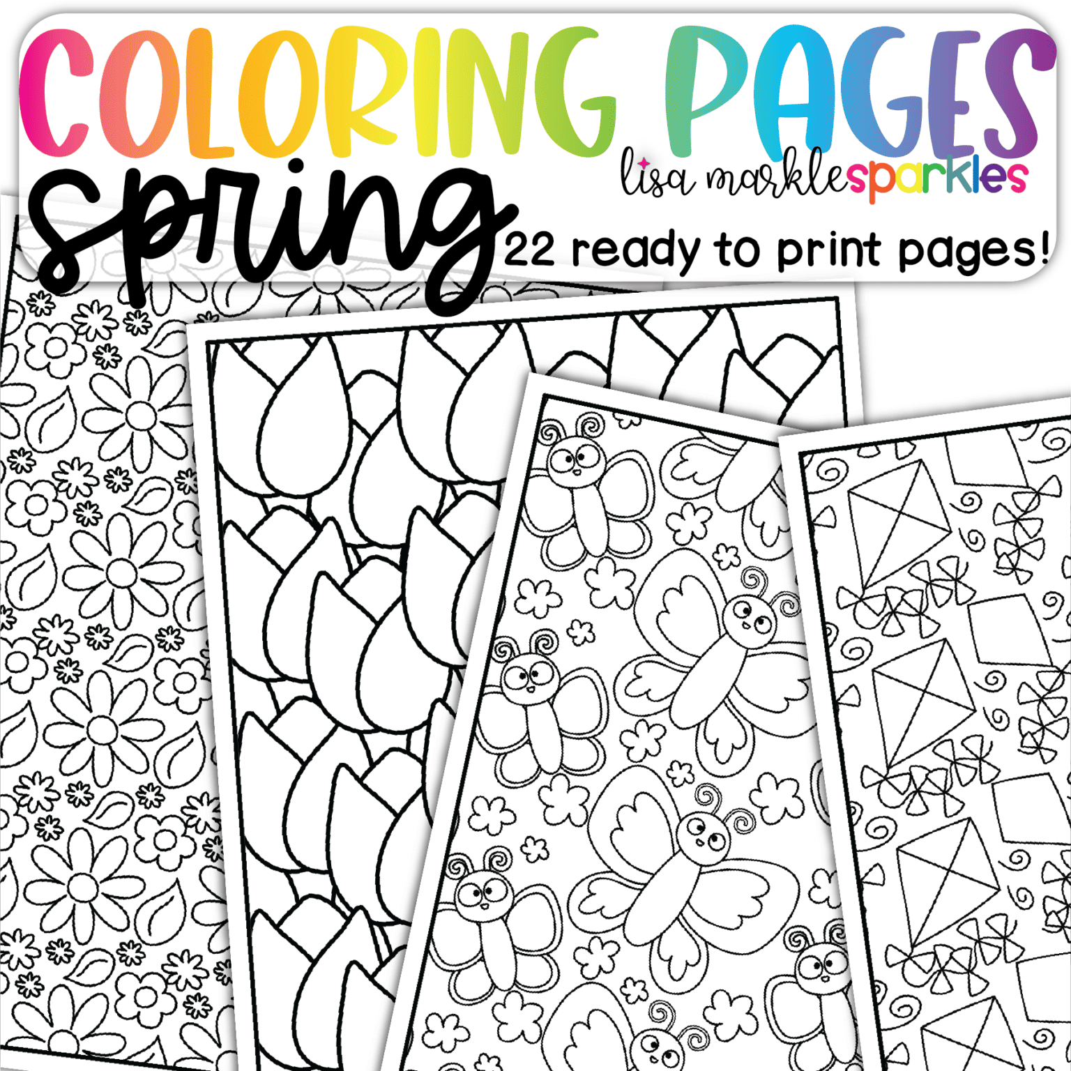 Free Spring Coloring Pages Printable - Lisa Markle Sparkles Coloring Pages