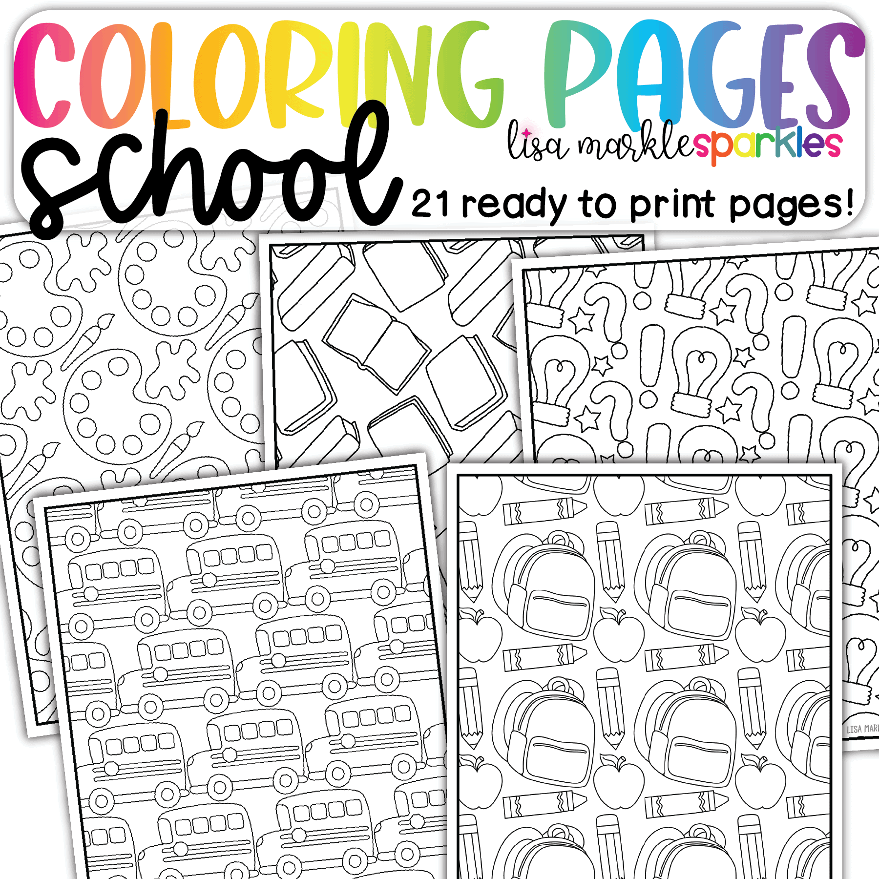 back to school printable coloring pages