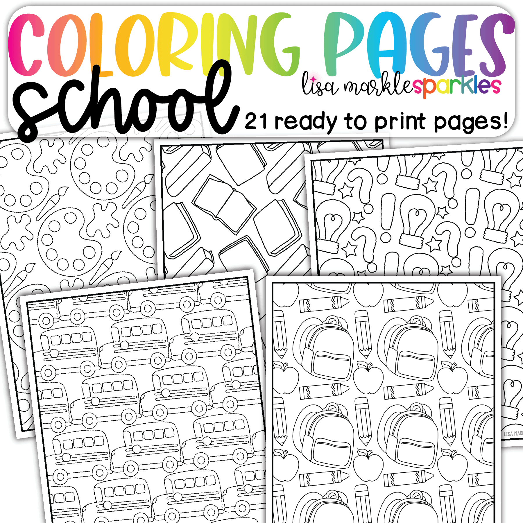 coloring pages for the last day of school