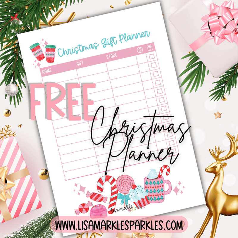 Free Christmas Gift List Planner Organizer Printable PDF - Lisa Markle