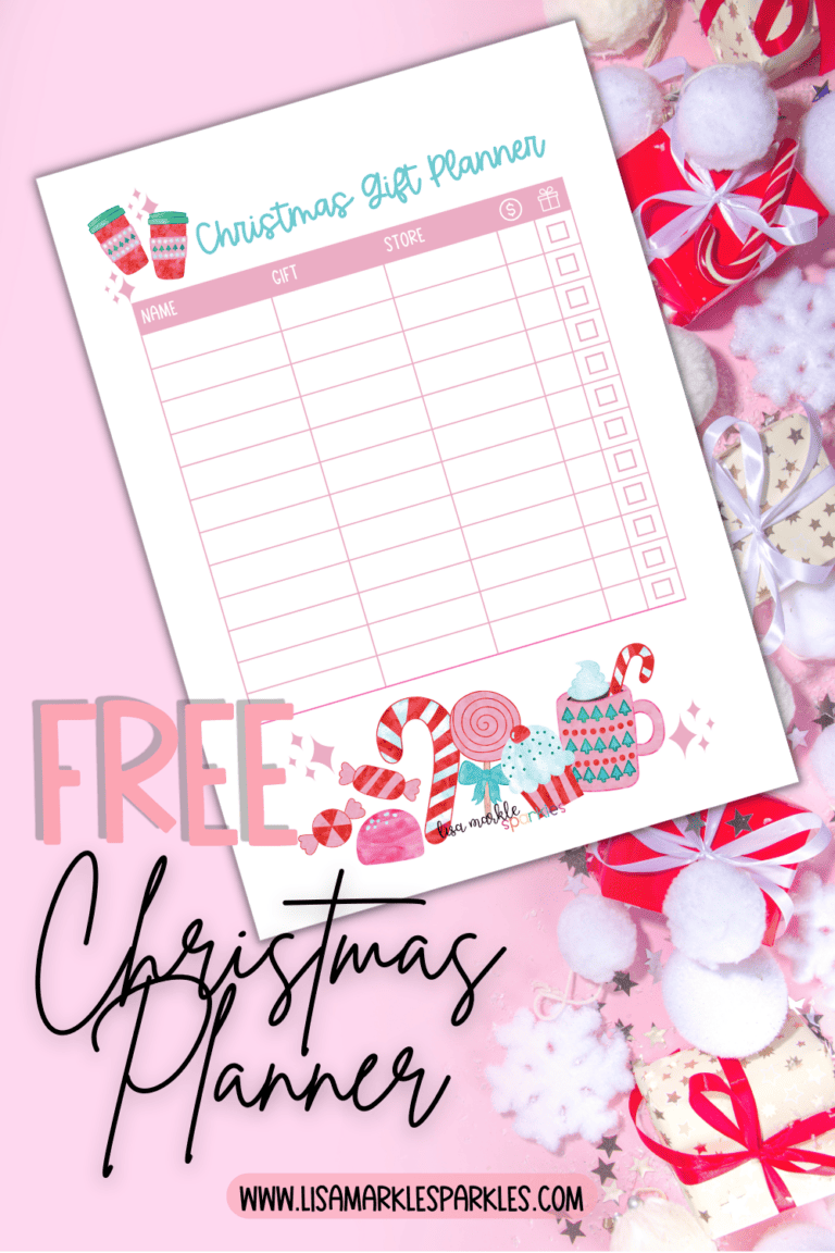 Free Christmas Gift List Planner Organizer Printable PDF - Lisa Markle ...