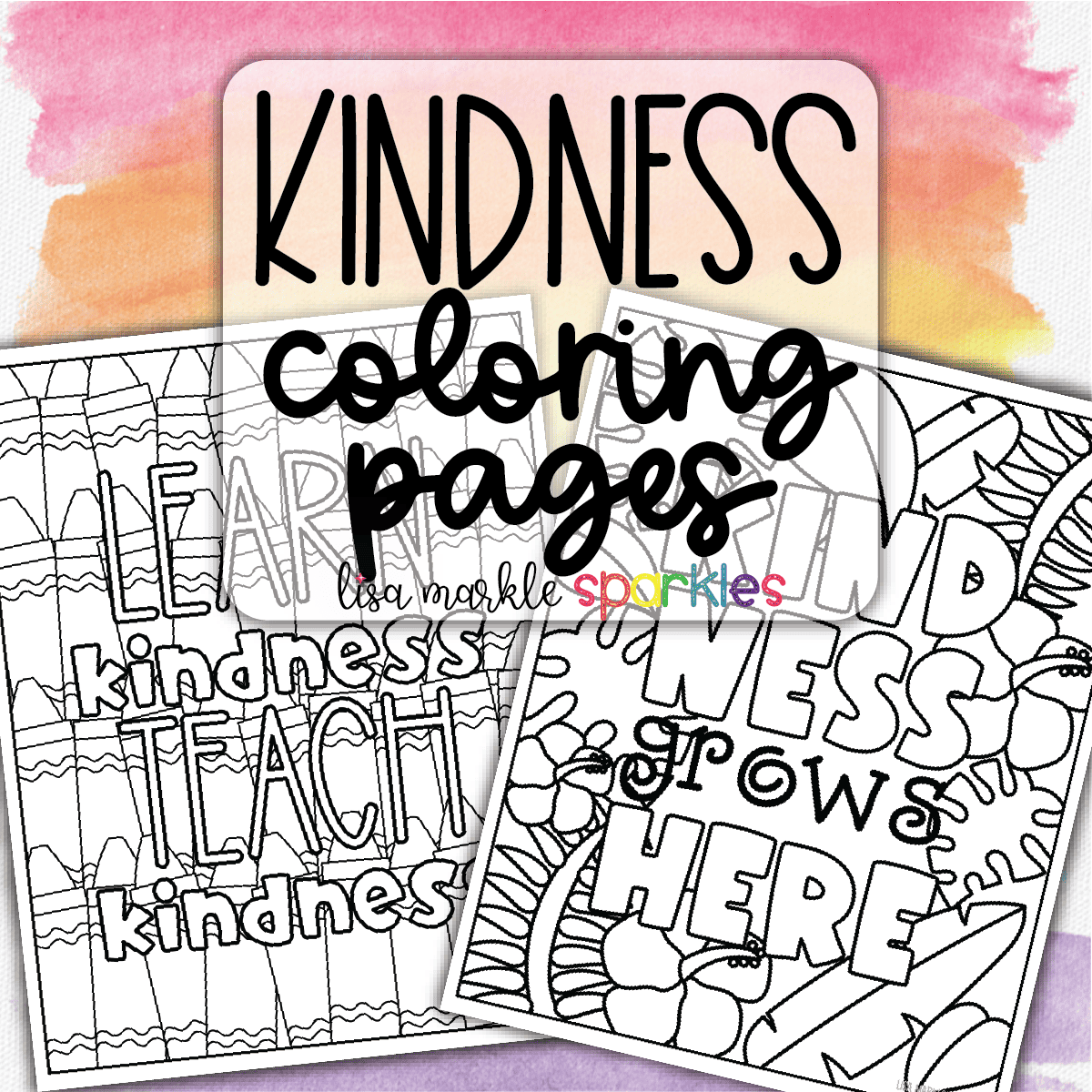 Free Kindness Coloring Pages Printable PDF Activity