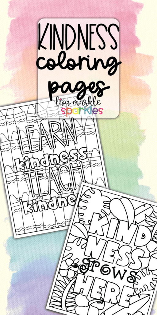 Free Kindness Coloring Pages Printable PDF Activity