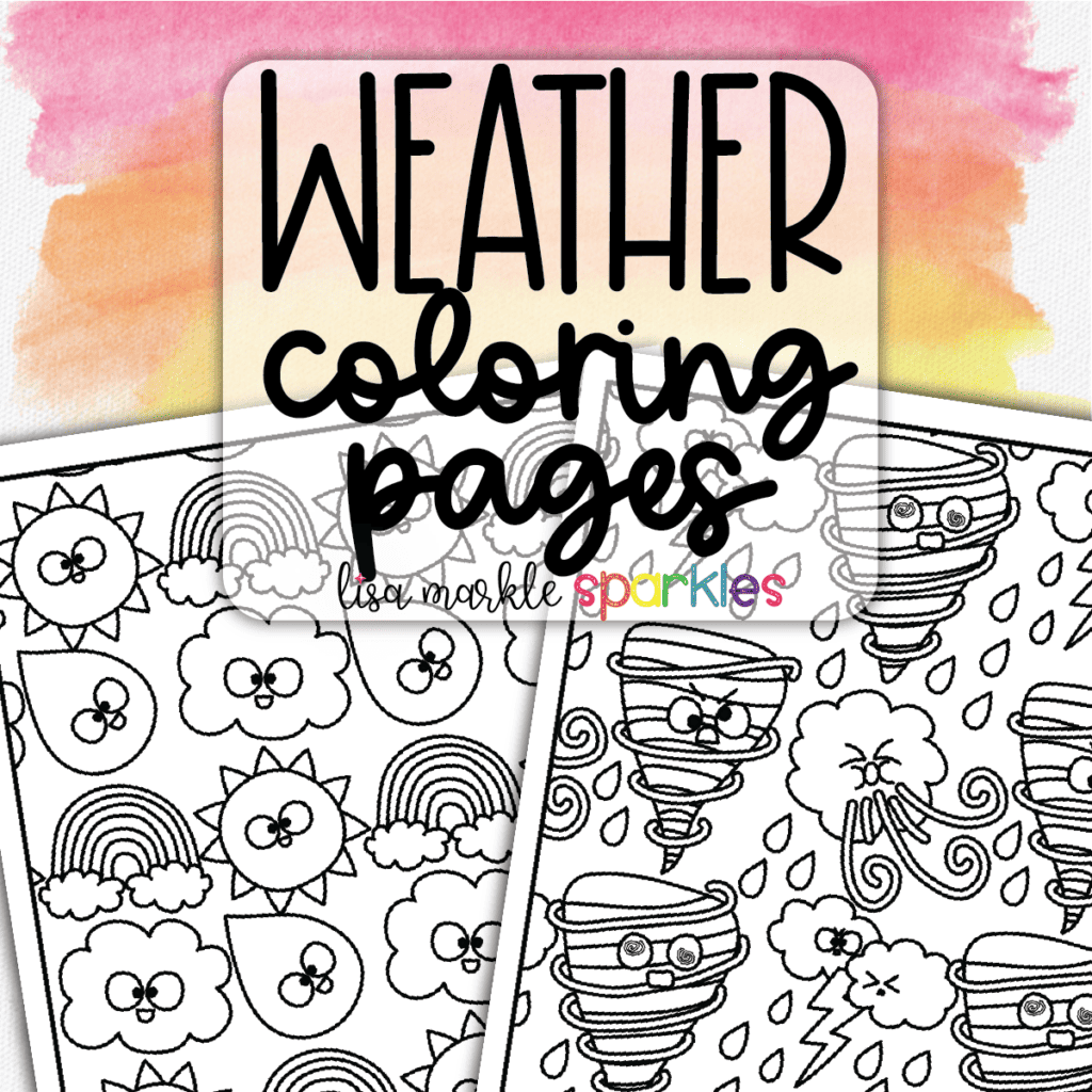 Free weather coloring pages printable pdf