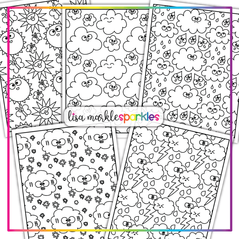 weather coloring pages