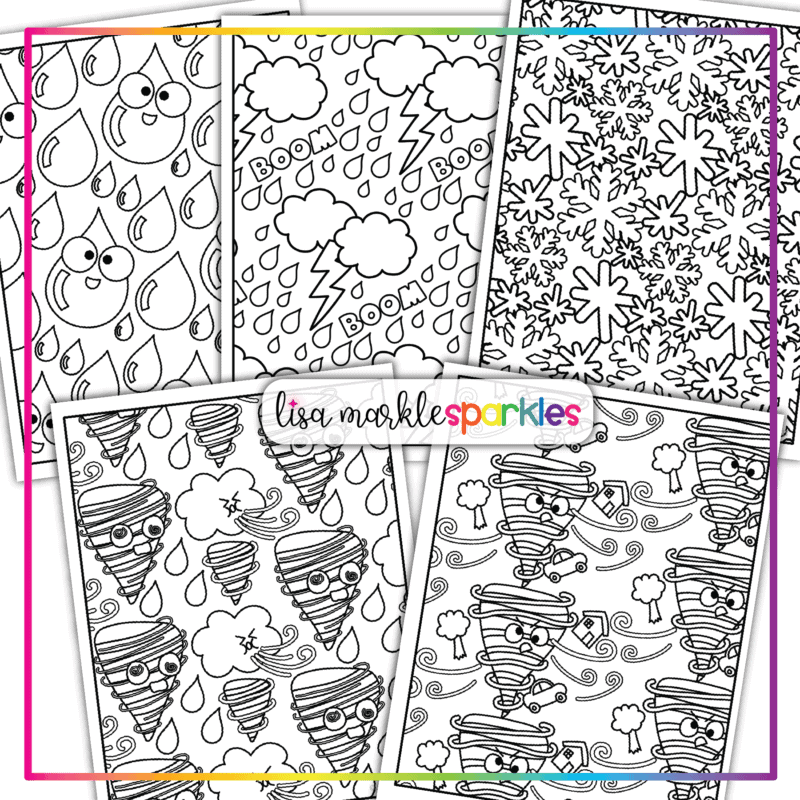 weather coloring pages