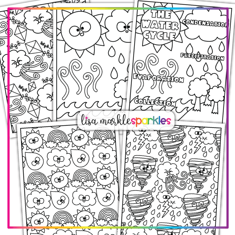 weather coloring pages