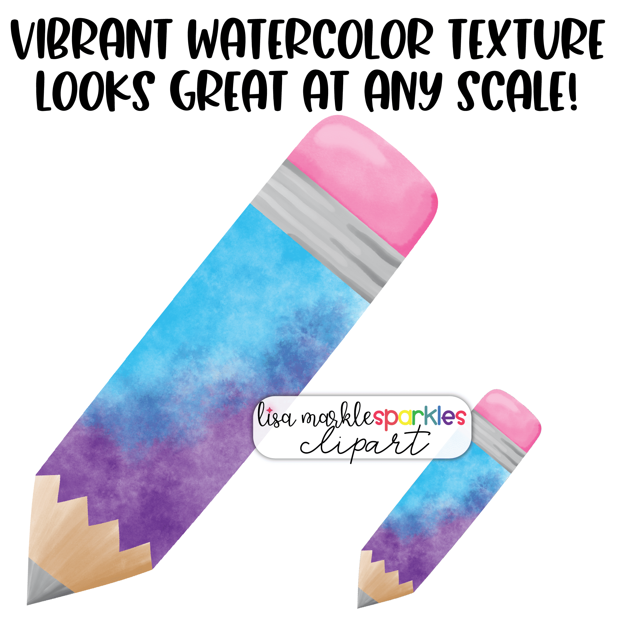 Watercolor Rainbow Chunky Crayon Clipart - Lisa Markle Sparkles Clipart and  Graphic Design