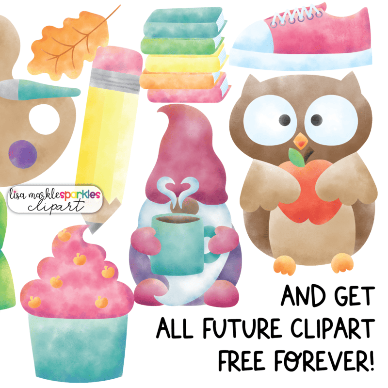 Watercolor Clipart Unlimited Growing Bundle