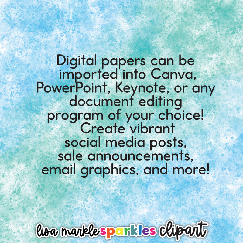 watercolor digital paper splotchy