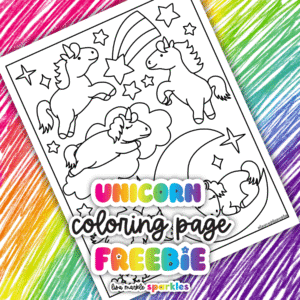 unicorn coloring page free printable