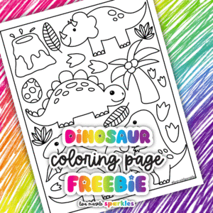 dinosaur coloring page free printable