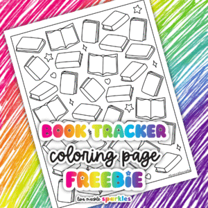 reading tracker coloring page