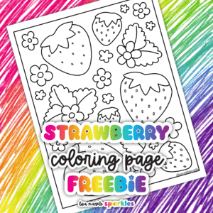 strawberry coloring page