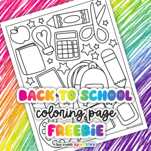 Back to School Coloring Page