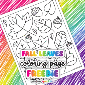 fall leaves coloring page