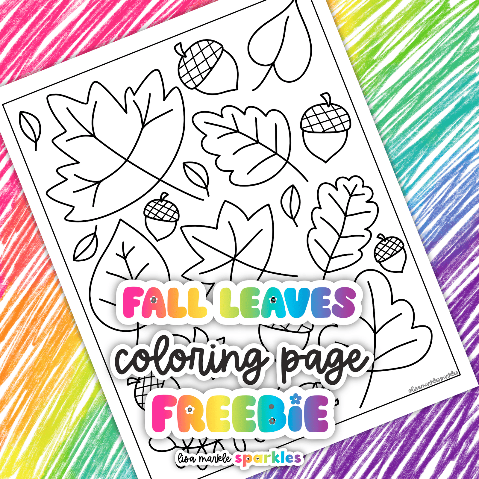 fall leaves coloring page