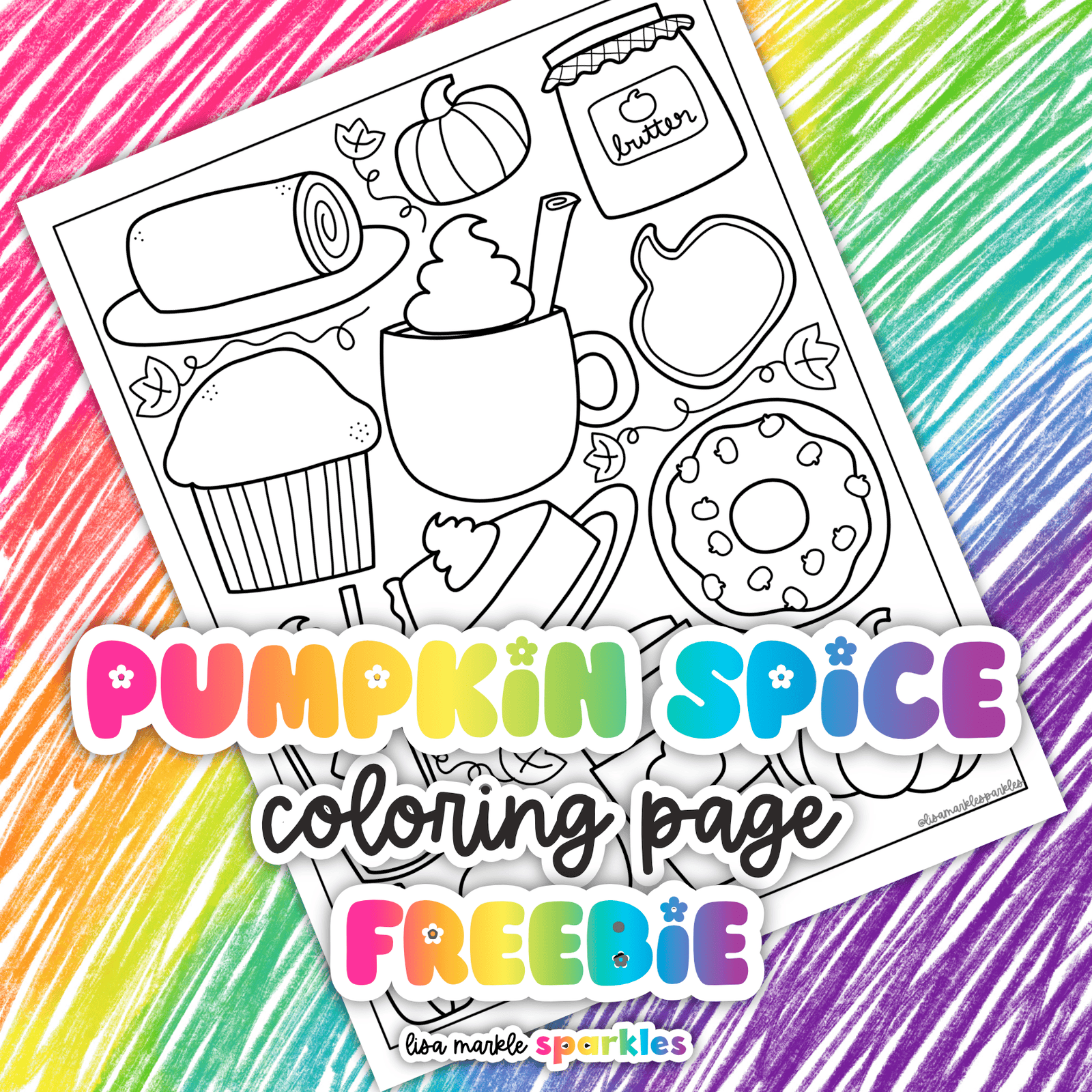 pumpkin spice coloring page