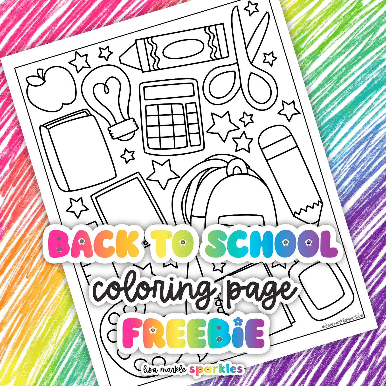 Back to School Coloring Page