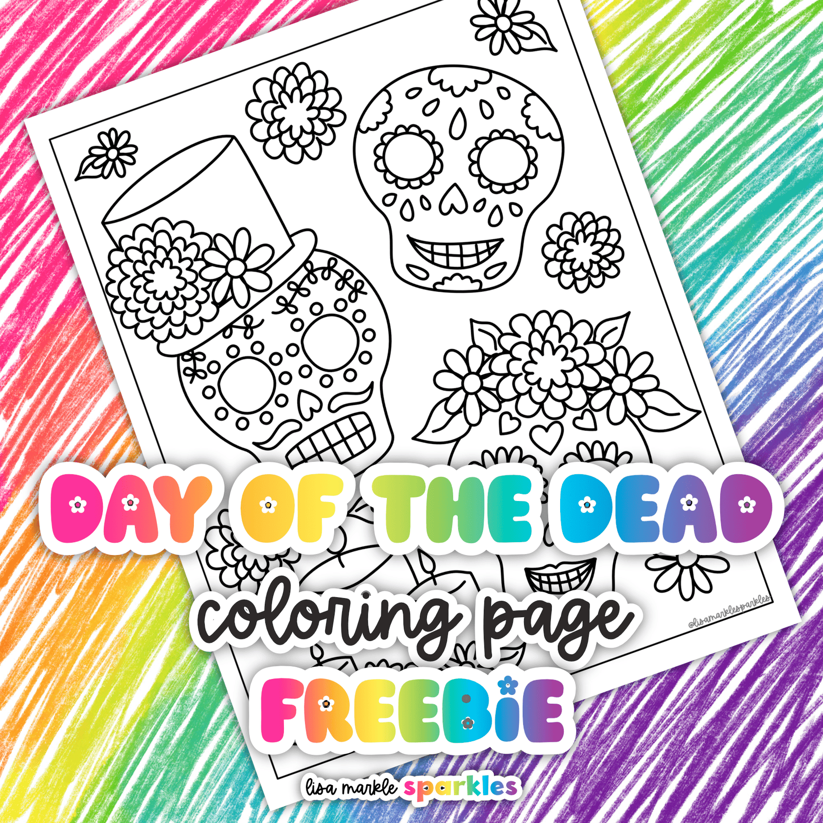 day of the dead coloring page