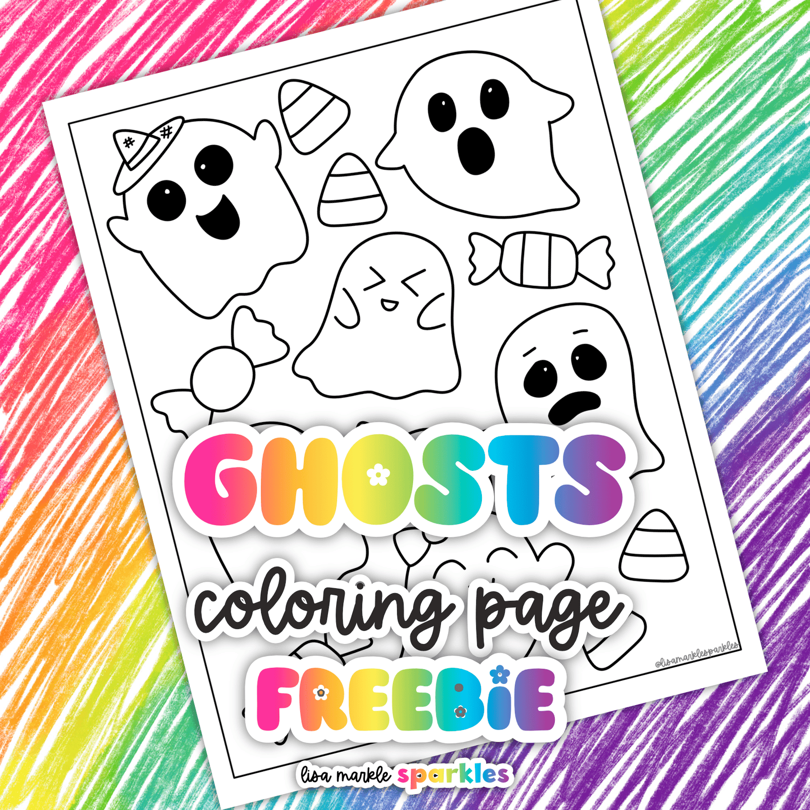 ghost coloring page