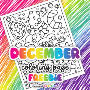 december coloring page