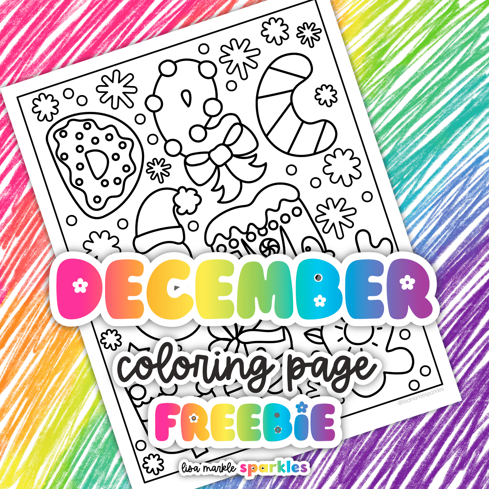 december coloring page