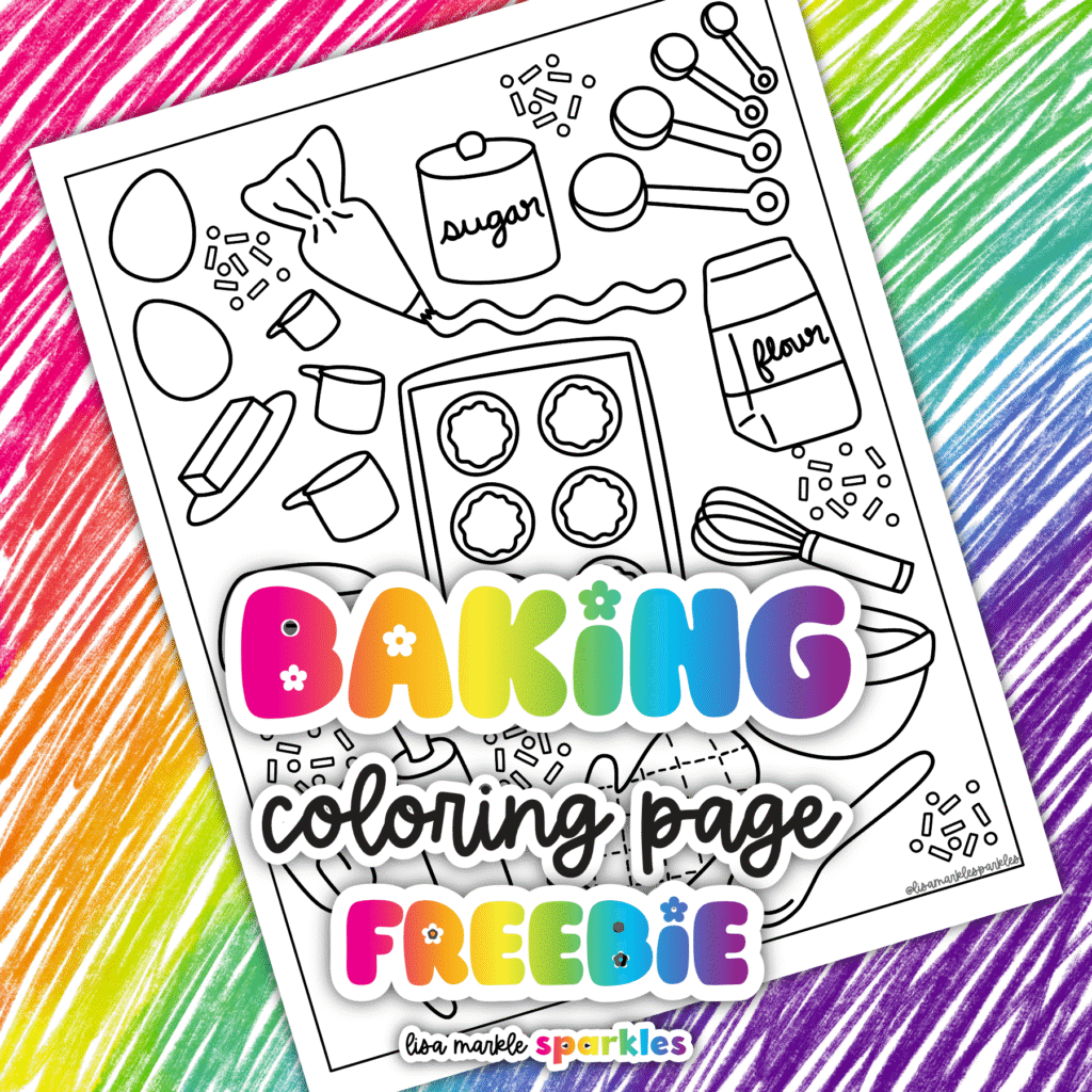 baking coloring page