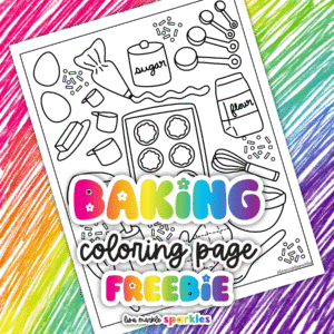 baking coloring page