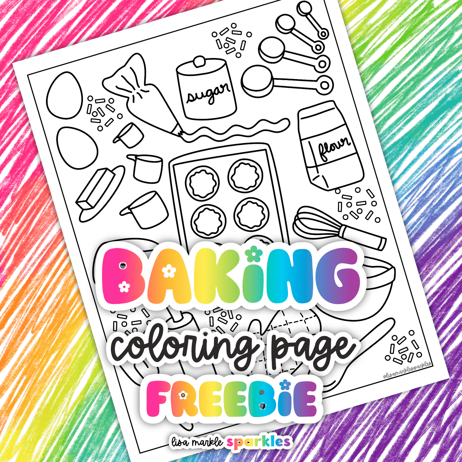 baking coloring page