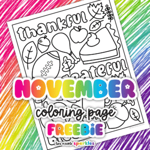 november coloring page
