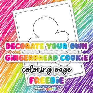 gingerbread man coloring page