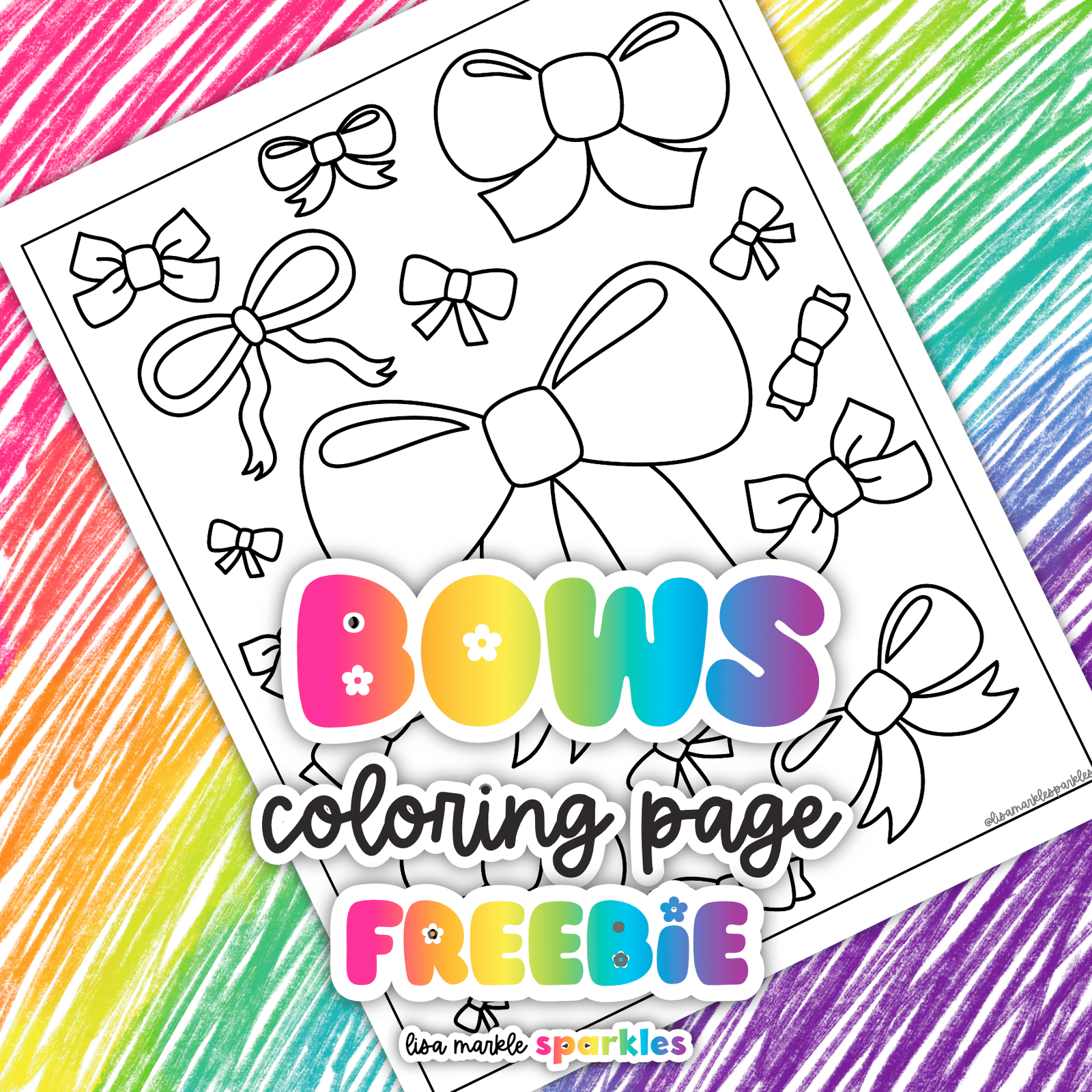 bows coloring page