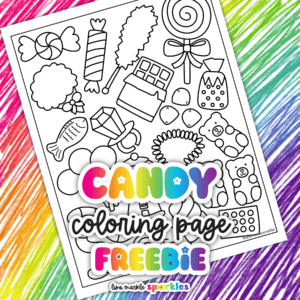candy coloring page