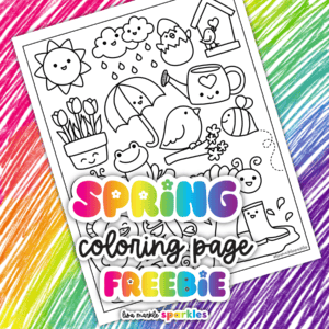 spring coloring page