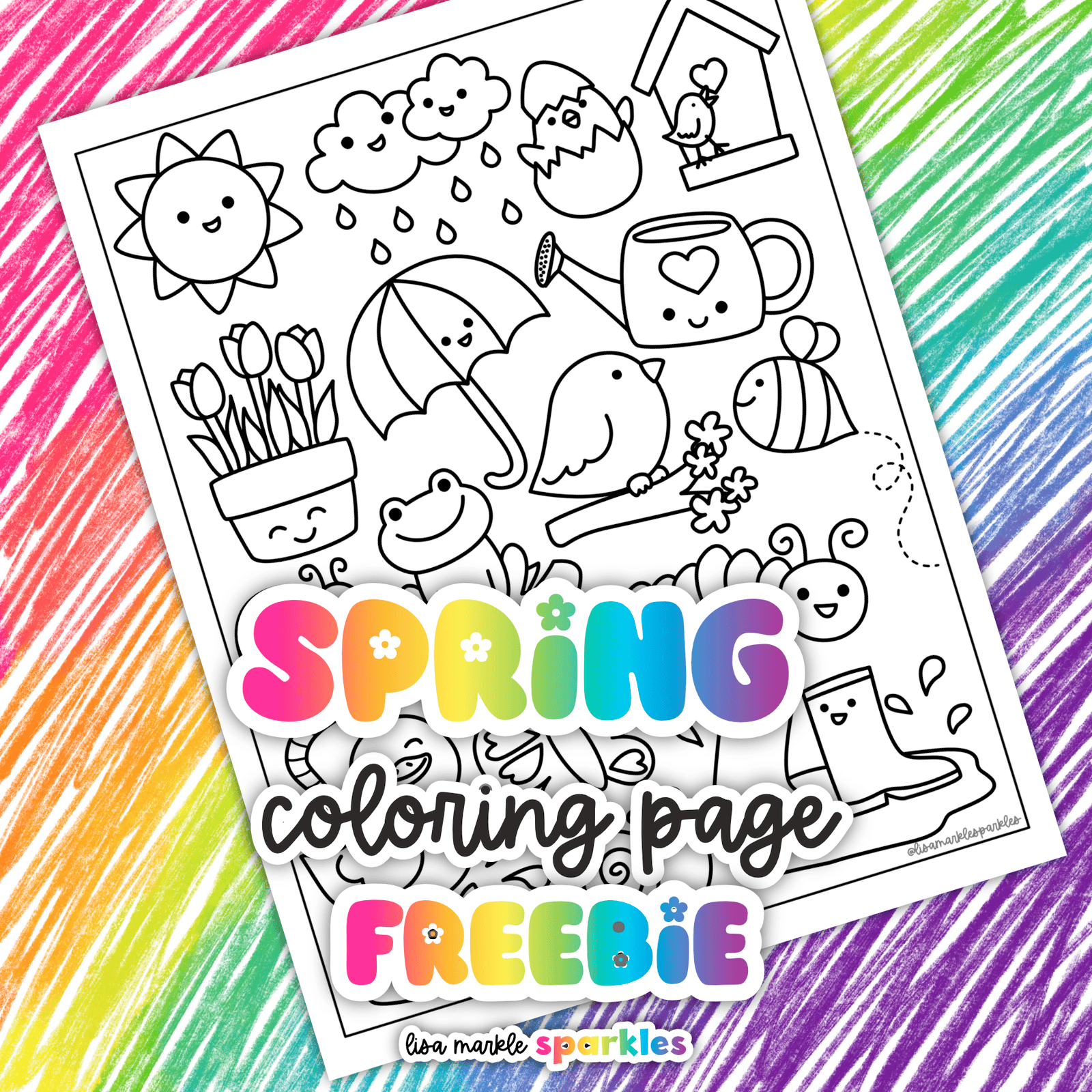 spring coloring page