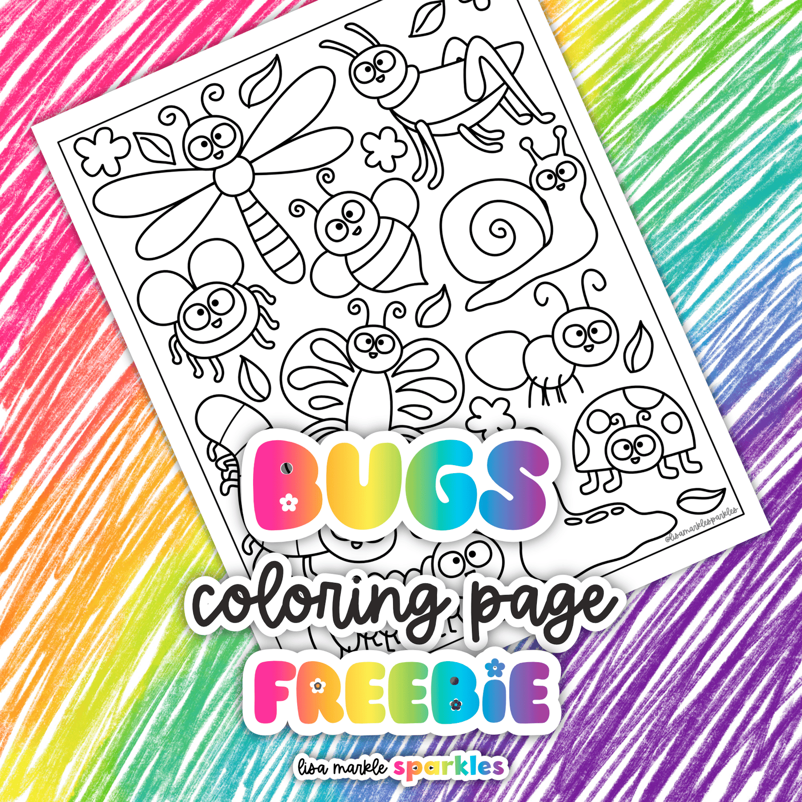 bug coloring page
