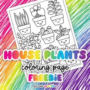 plant coloring page